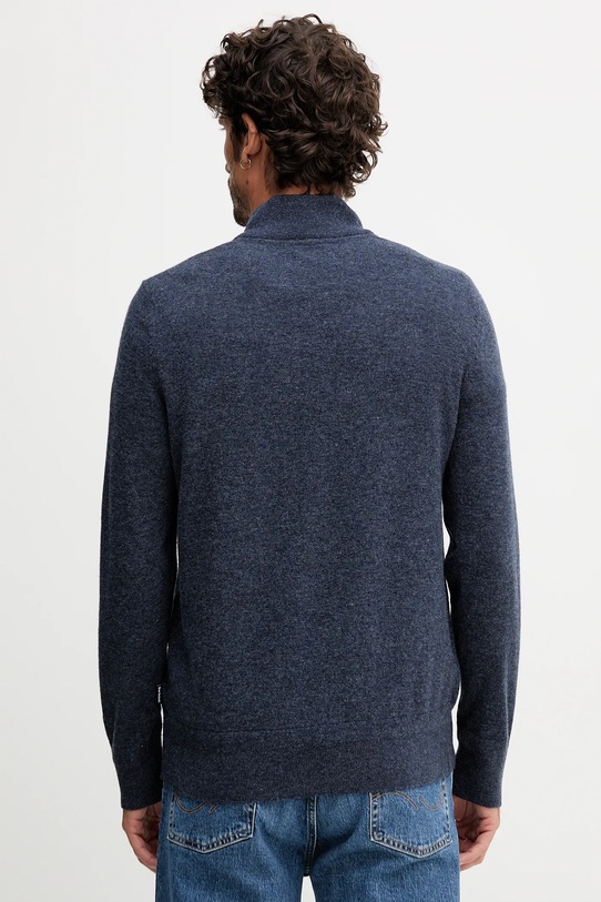 Odzież Barbour sweter wełniany WATERBURY MKN1663 granatowy