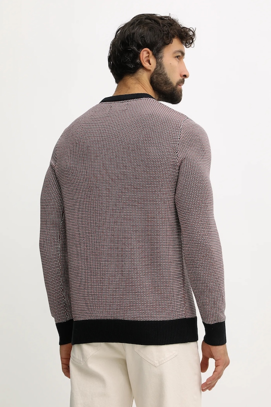 Odzież Barbour sweter bawełniany WELLS MKN1665 granatowy