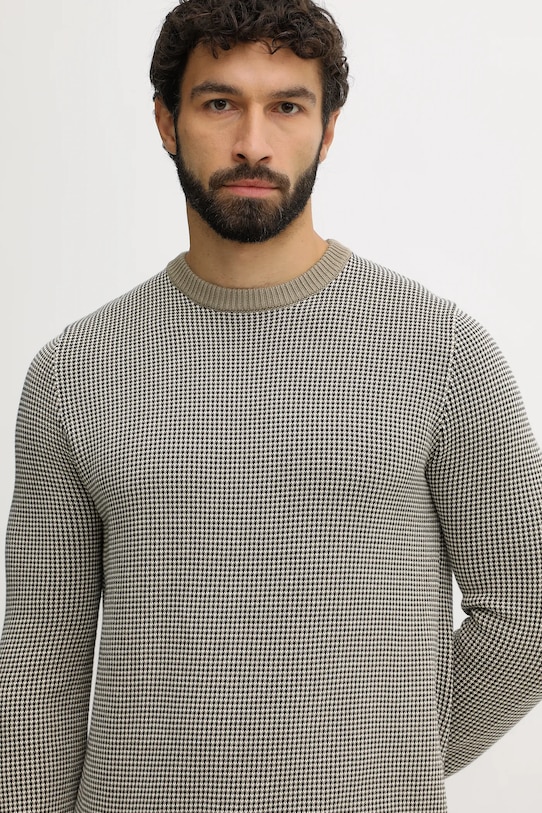 Bombažen pulover Barbour WELLS črna MKN1665