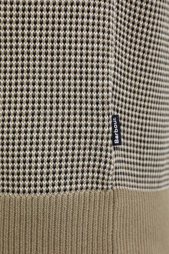 Bombažen pulover Barbour WELLS MKN1665 črna