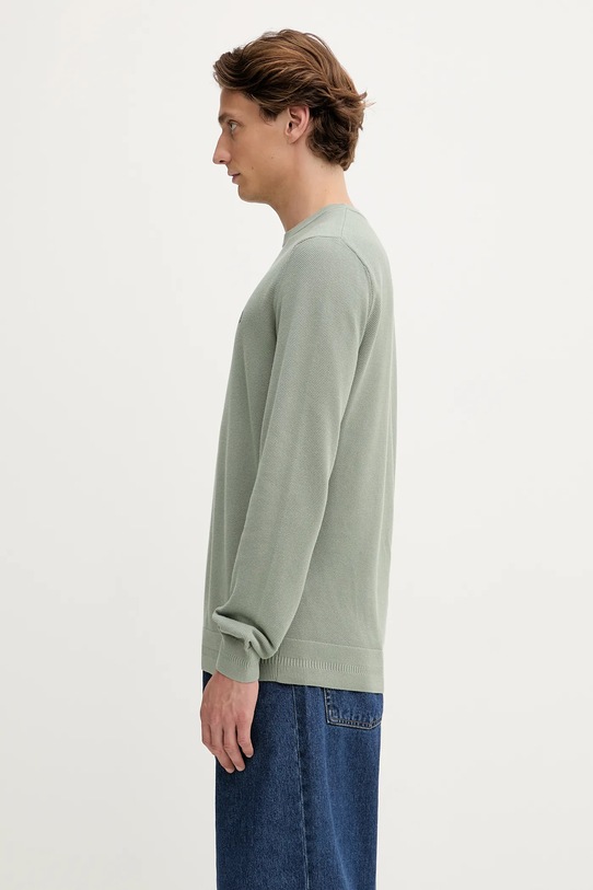 Βαμβακερό πουλόβερ Fred Perry K1309 πράσινο AW25