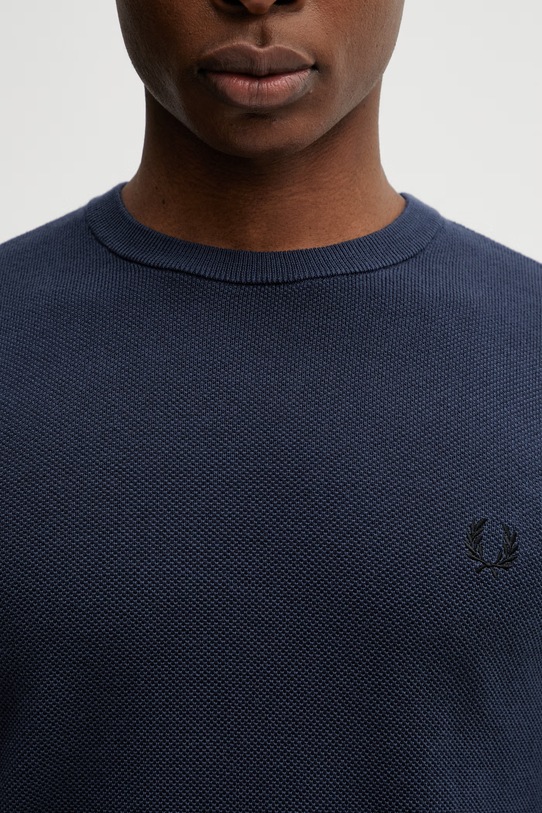 Fred Perry cotton jumper navy K1309