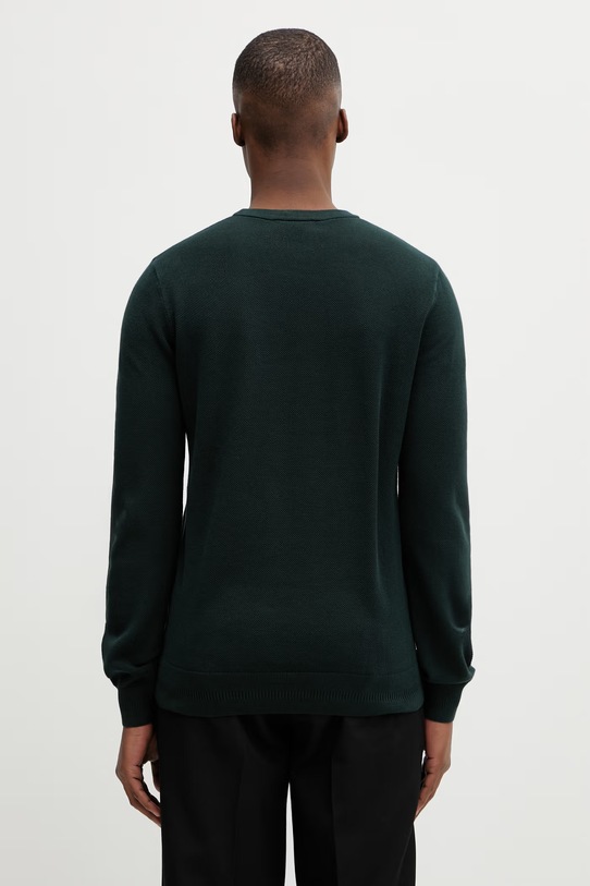 Odzież Fred Perry sweter bawełniany K1309 zielony