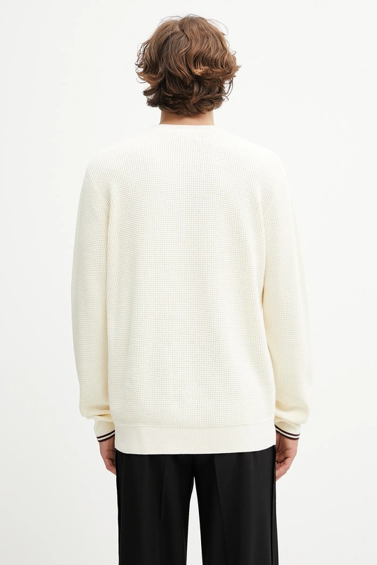Odzież Fred Perry sweter bawełniany K6507 beżowy