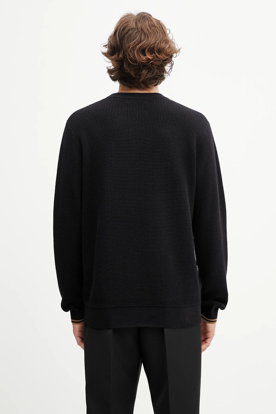 Odzież Fred Perry sweter bawełniany K6507 czarny