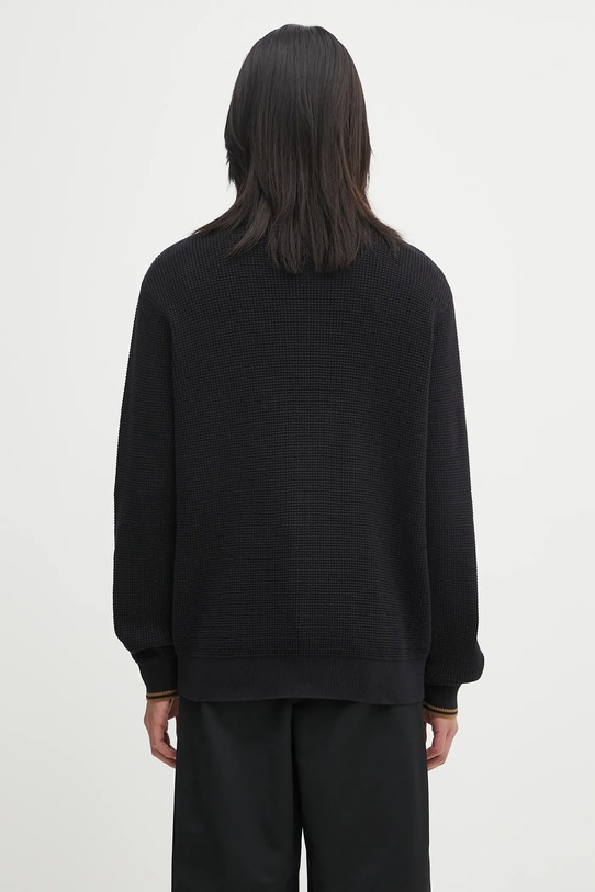 Odzież Fred Perry sweter bawełniany K8557 czarny
