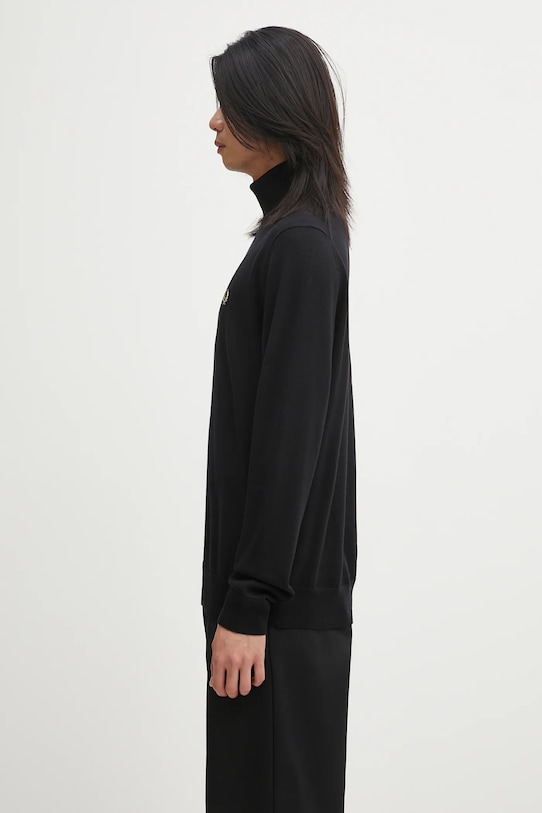 Fred Perry maglione con lana K9552 nero AW25