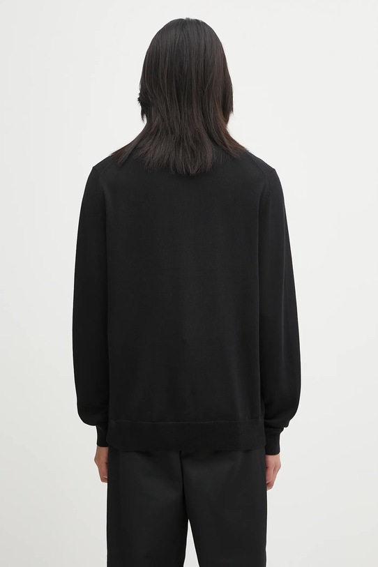 Odzież Fred Perry sweter z dodatkiem wełny K9552 czarny