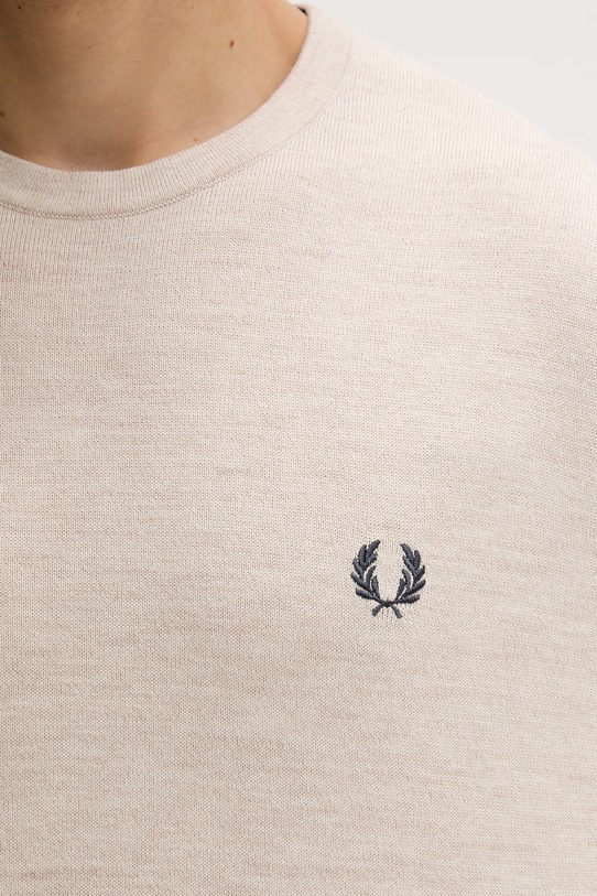 Fred Perry sweter z wełną K9601 beżowy