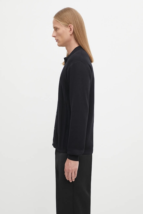 Fred Perry cardigan din bumbac K9726 negru AW25