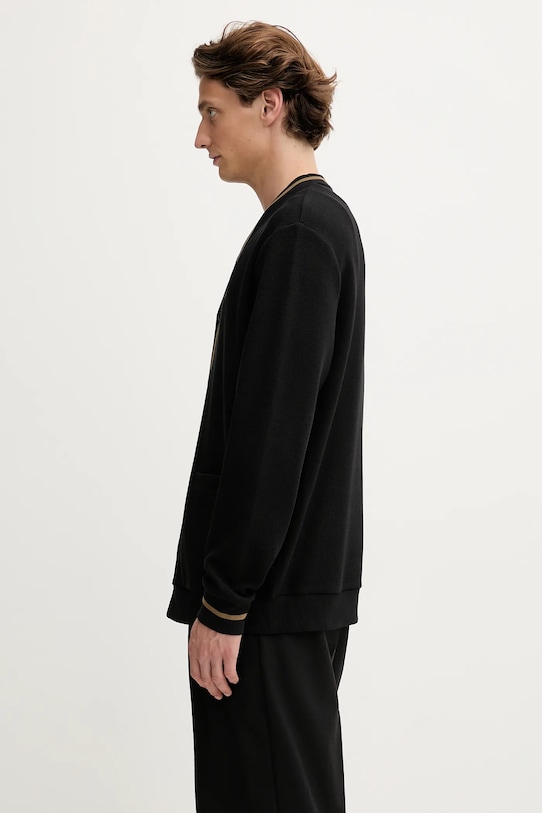 Fred Perry cotton cardigan M2654 black AW25