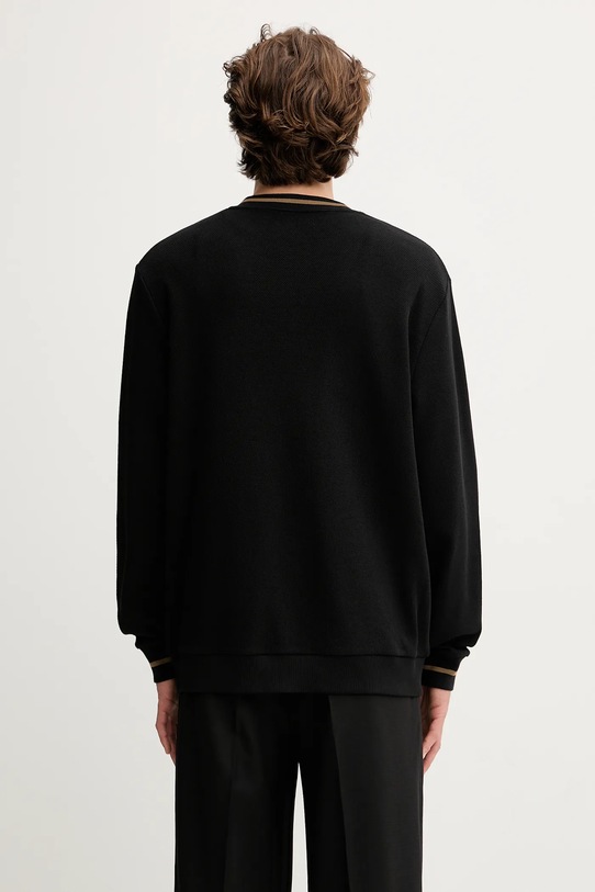 Odzież Fred Perry kardigan bawełniany M2654 czarny