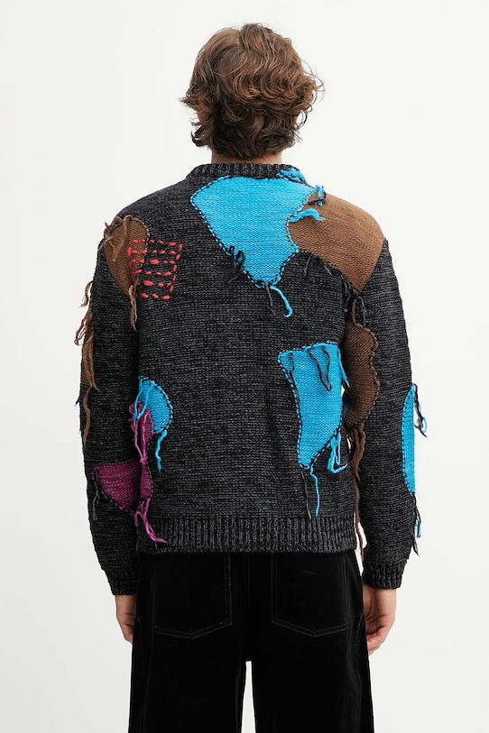 Odzież Andersson Bell kardigan z wełną Intarisa Zip-Up Crewneck atb1333u czarny