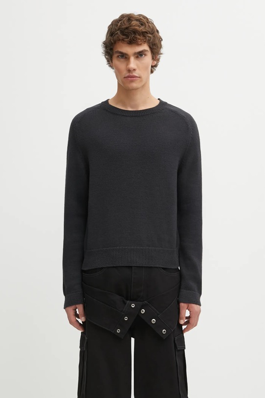 Вовняний светр Our Legacy True круглий виріз чорний M4253TO