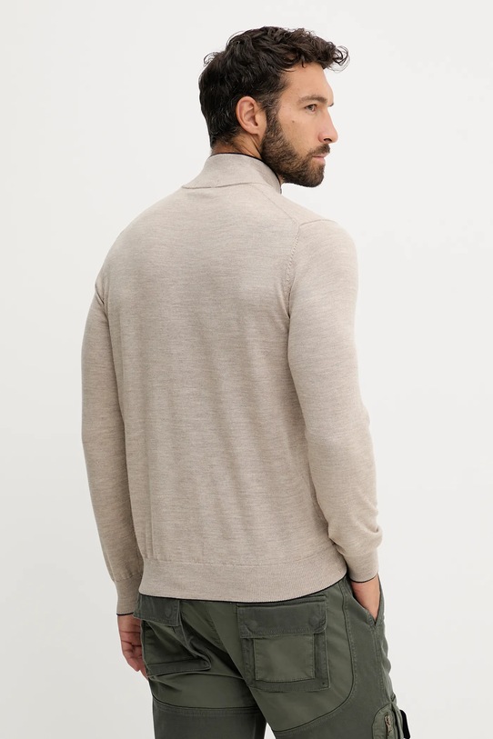 Odzież Aeronautica Militare sweter wełniany MA1570UL00415 beżowy