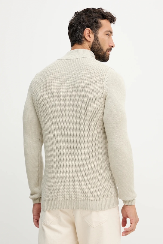 Ρούχα Βαμβακερό πουλόβερ Aeronautica Militare MA1572UL00409 μπεζ