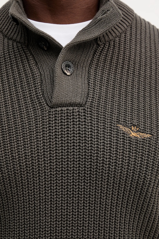 Pamučni pulover Aeronautica Militare MA1572UL00409 siva