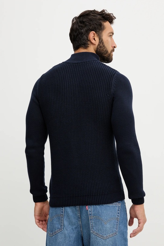 Odzież Aeronautica Militare sweter bawełniany MA1572UL00409 granatowy