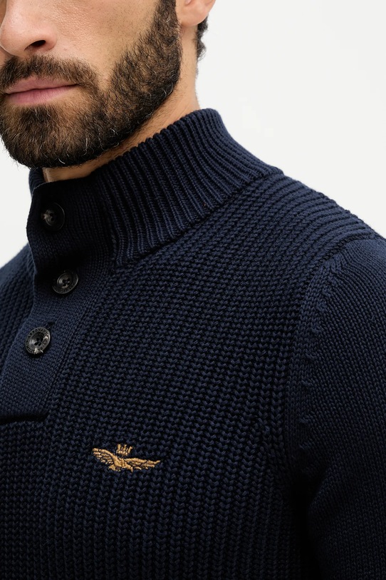 Aeronautica Militare sweter bawełniany MA1572UL00409 granatowy