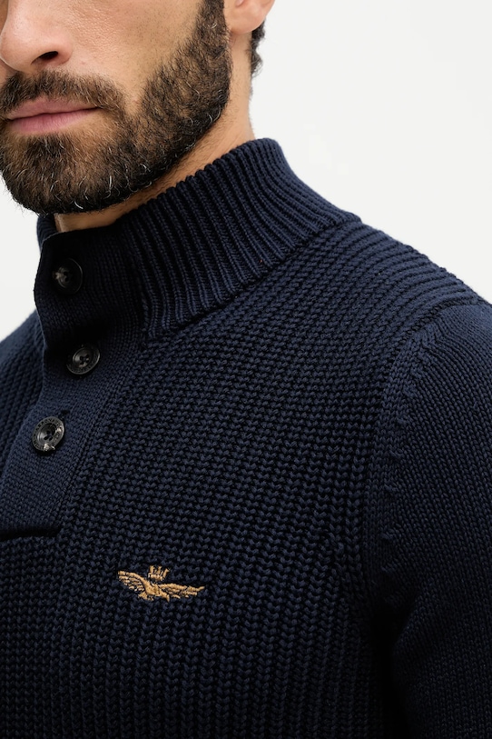 Aeronautica Militare maglione in cotone MA1572UL00409 blu navy