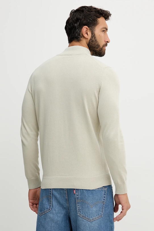 Ρούχα Βαμβακερό πουλόβερ Aeronautica Militare MA1578UL00506 μπεζ