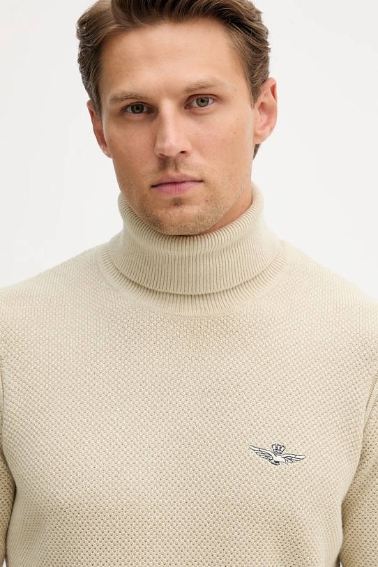 Aeronautica Militare maglione in lana beige MA1583UL00903