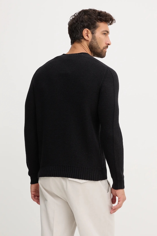 Ρούχα Μάλλινη μπλουζα Aeronautica Militare MA1586UL00904 μαύρο