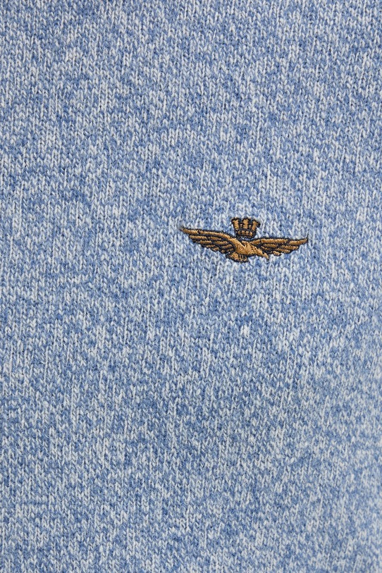 Μάλλινη μπλουζα Aeronautica Militare MA1608UL00924 μπλε