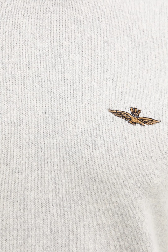 Vlněný svetr Aeronautica Militare MA1608UL00924 šedá