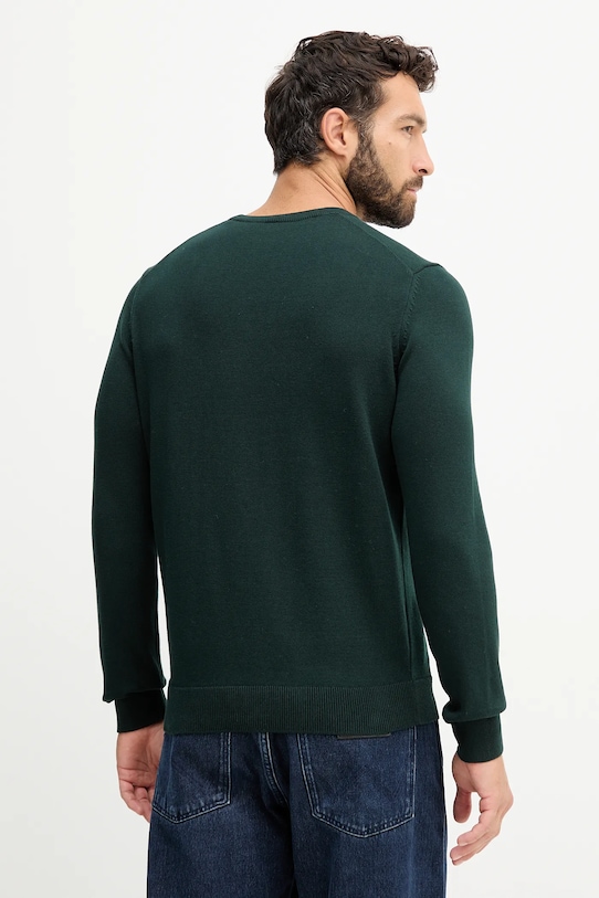 Ρούχα Βαμβακερό πουλόβερ Aeronautica Militare MA1611UL00506 πράσινο