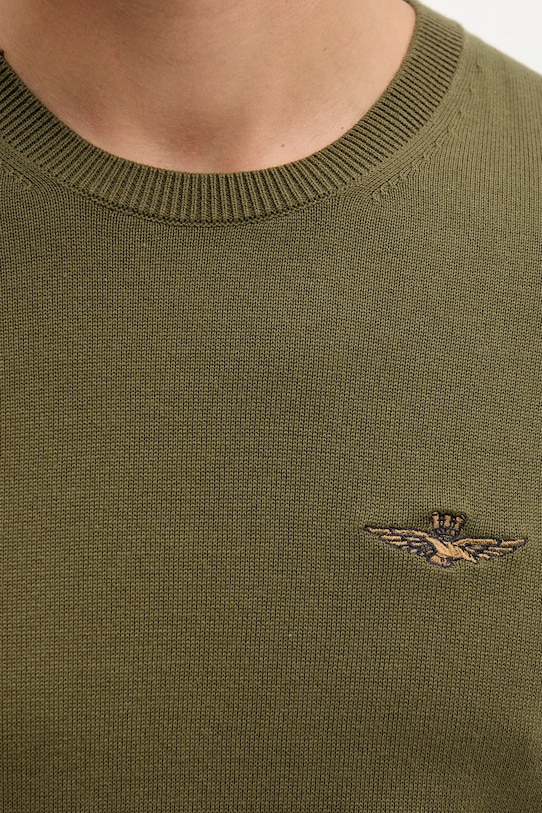 Bavlněný svetr Aeronautica Militare MA1611UL00506 zelená