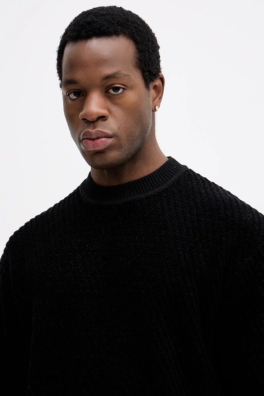 BOSS Orange pulover din amestec de lână negru 50548666