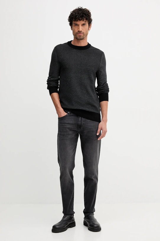 Πουλόβερ BOSS Orange 50548673 μαύρο AW25