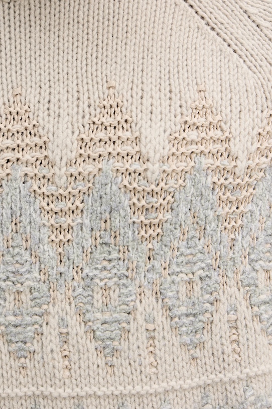 BOSS Orange sweter z dodatkiem wełny 50548686 beżowy