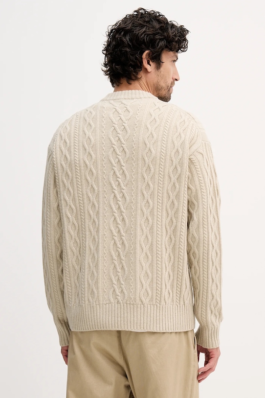 Odzież BOSS Orange sweter wełniany 50548689 beżowy