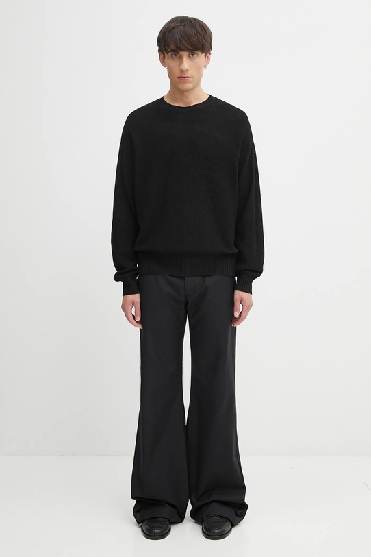 Свитер с шелком Visvim jumbo sb knit 125105012003 чёрный