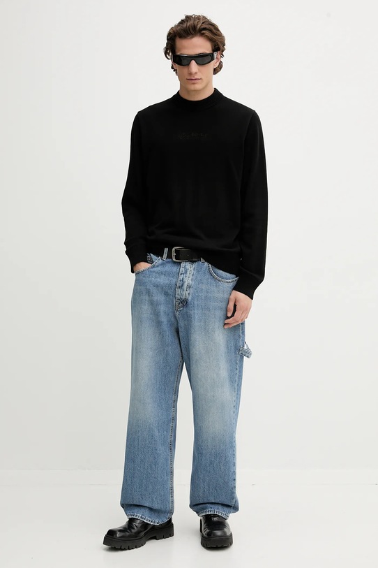 Karl Lagerfeld Jeans sweter bawełniany A4M18033 czarny AW25