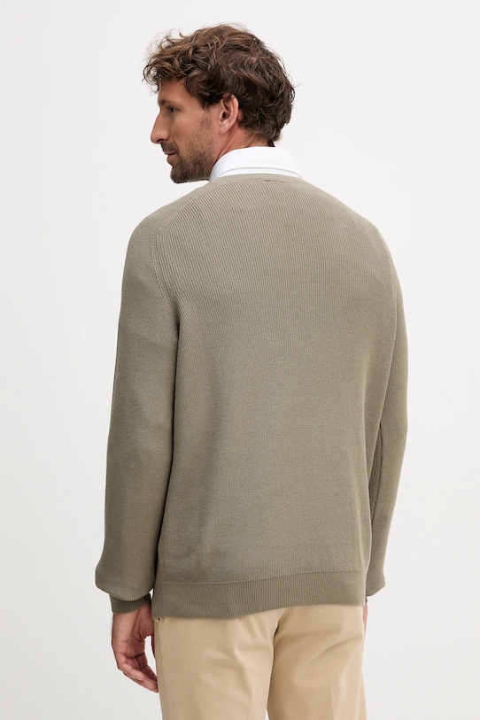 Oblečenie Bavlnený sveter BOSS 50543136 zelená