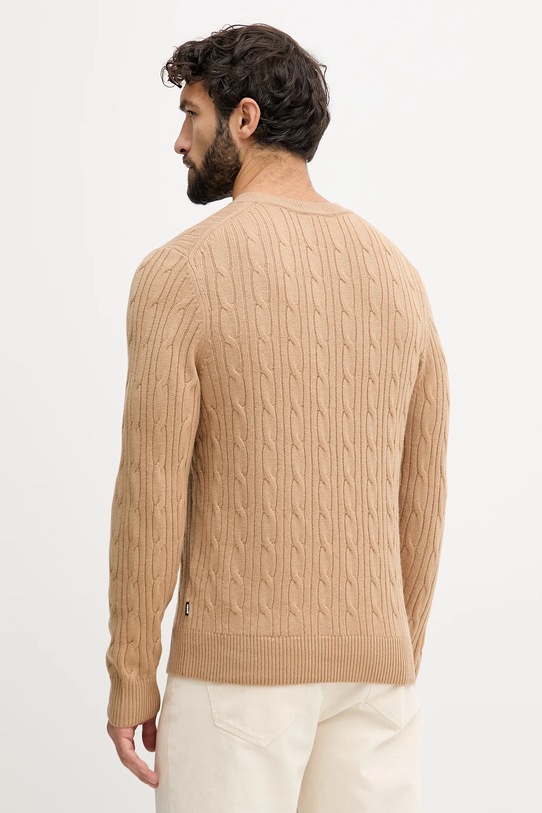 Odzież BOSS sweter z domieszką kaszmiru 50549975 beżowy