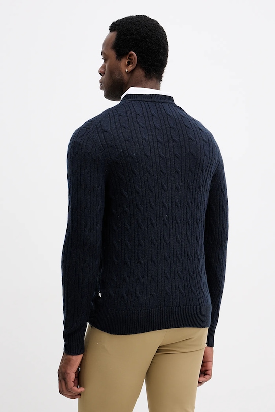 Ρούχα Πουλόβερ με μείγμα κασμίρ BOSS 50549975 σκούρο μπλε