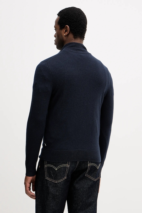 Odzież BOSS sweter wełniany 50549984 granatowy
