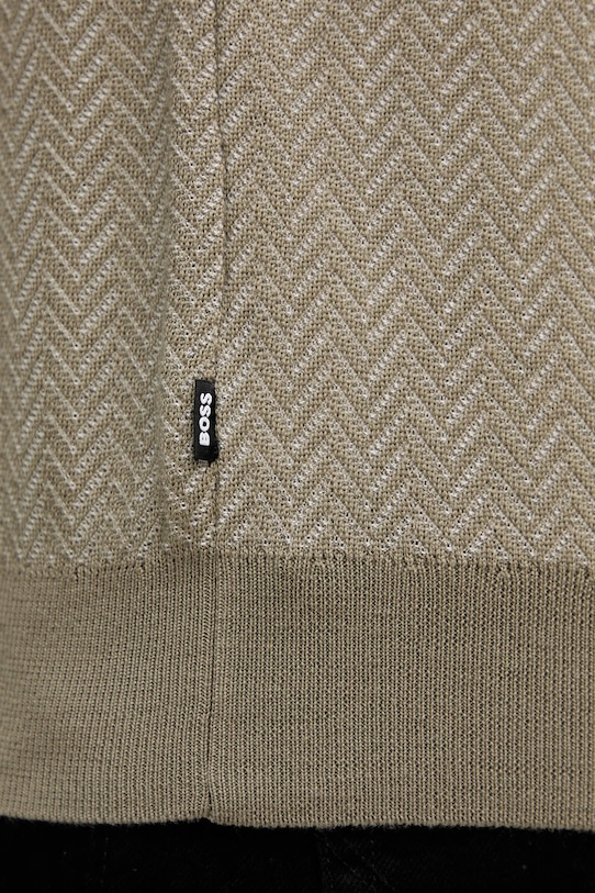 BOSS pulover din amestec de lână 50549985 verde