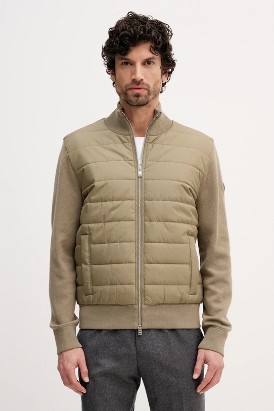 Bunda BOSS jemné zateplenie béžová 50549991