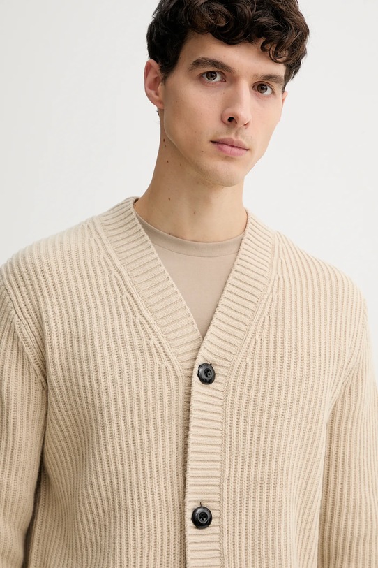 G-Star kardigan z dodatkiem wełny beżowy D26779.E212