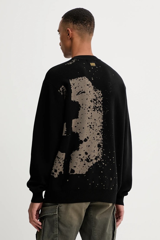Îmbrăcăminte G-Star pulover de bumbac D27772.D488 negru