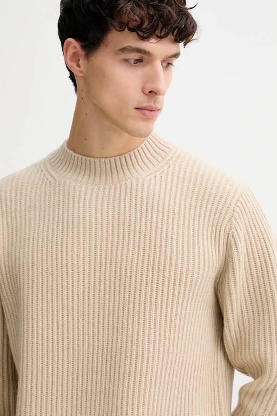 G-Star sweter z dodatkiem wełny beżowy D23731.E212