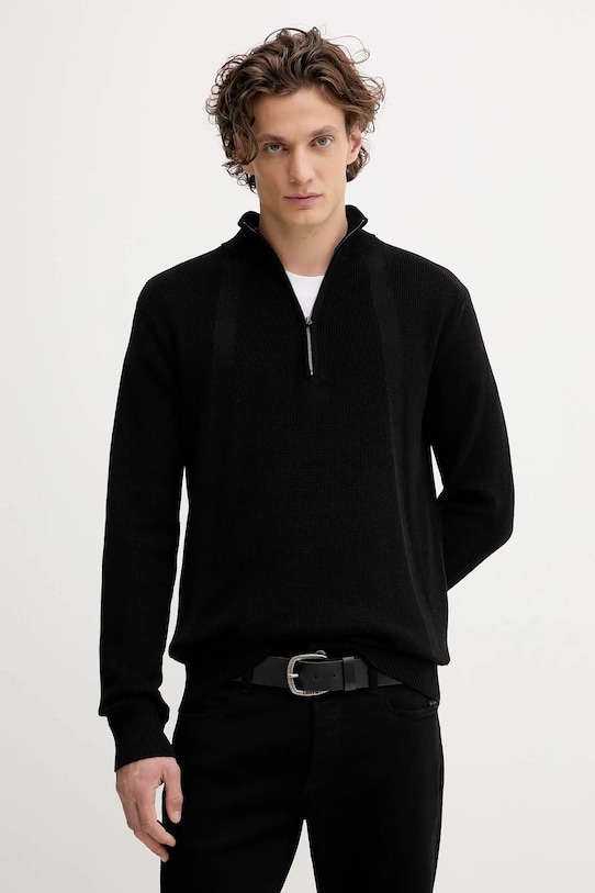 G-Star pulover de bumbac grosime medie negru D26726.C868