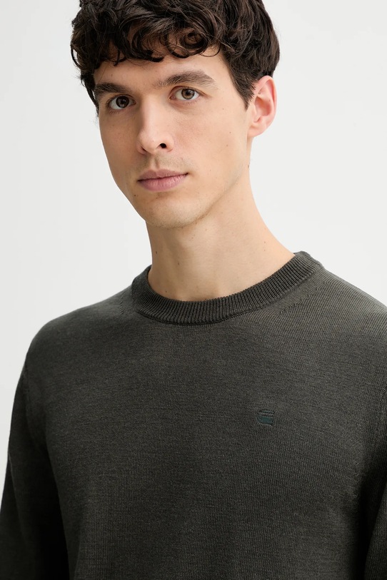 Vlněný svetr G-Star zelená D27686.B692