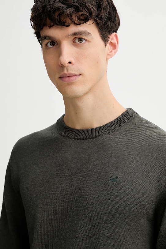 Vlněný svetr G-Star zelená D27686.B692