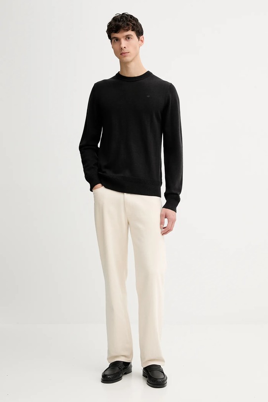 G-Star sweter wełniany 0 D27686.B692 czarny AW25